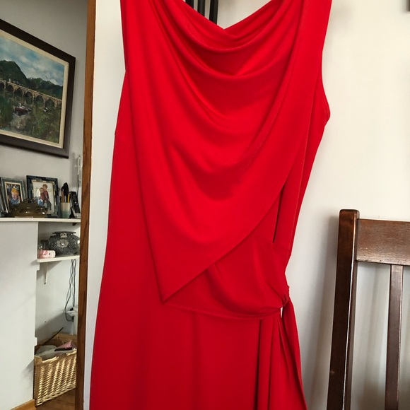 Periphery Sleeveless Red Cocktail Dress - Picture 5 of 9